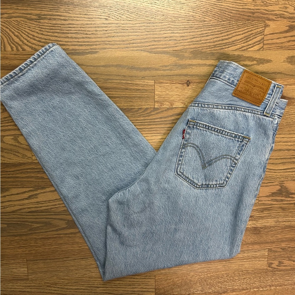 High waist sraight leg loose fit Levi’s denim